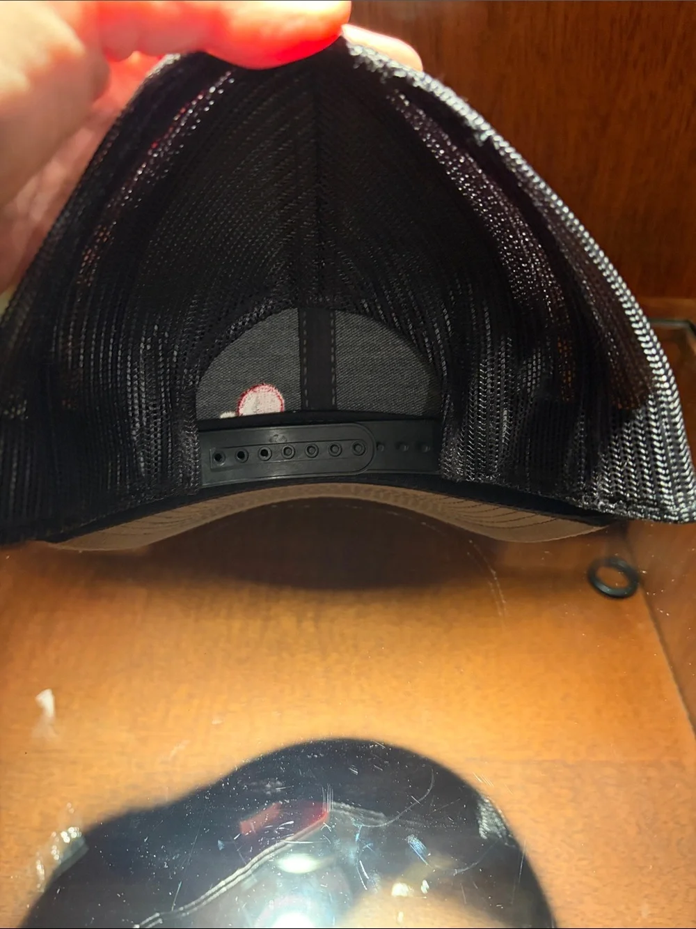 RedMax Gray/Black Mesh Trucker Cap with Red Logo